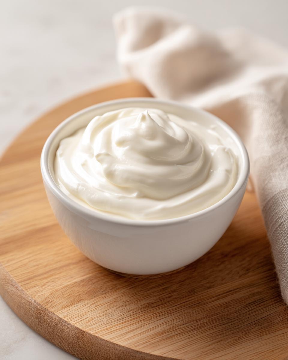 A small white bowl filled with thick, creamy white sauce, likely the base for the amazing 10-minute garlic sauce.